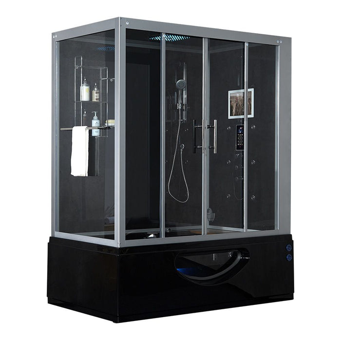 Maya Bath Platinum Catania 2-Person Freestanding Steam Shower (Right)