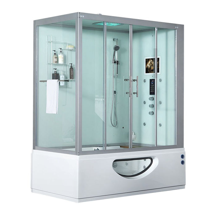 Maya Bath Platinum Catania 2-Person Freestanding Steam Shower (Right)