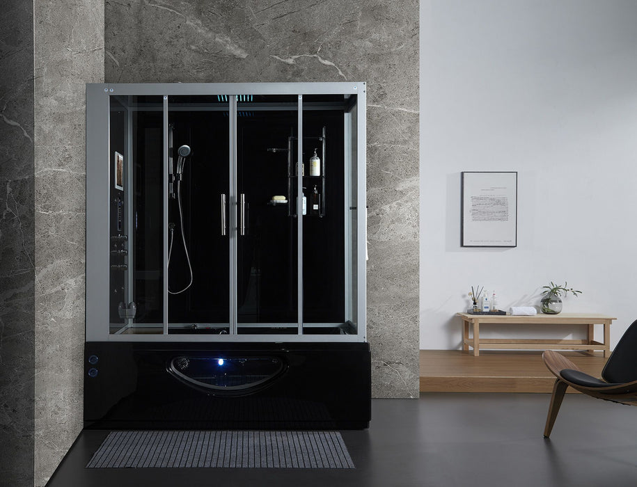 Maya Bath Platinum Catania 2-Person Freestanding Steam Shower (Left)