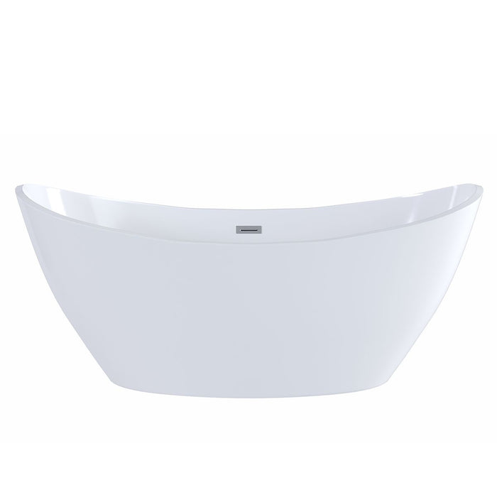 Eviva Bella 67" White Acrylic Free Standing Bathtub