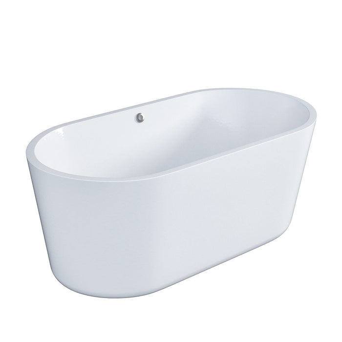 Eviva Queen 60 inch White Acrylic Free Standing Bathtub