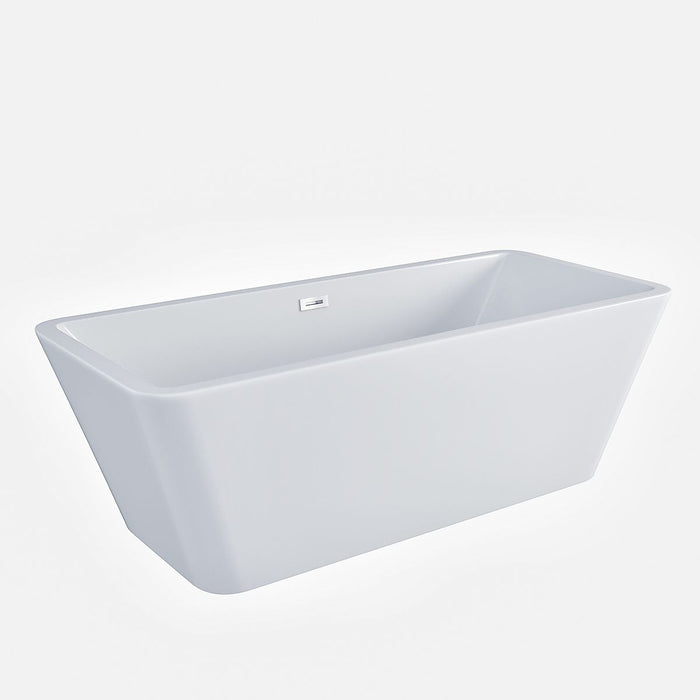 Eviva Eclipse 67 inch White Freestanding Bathtub